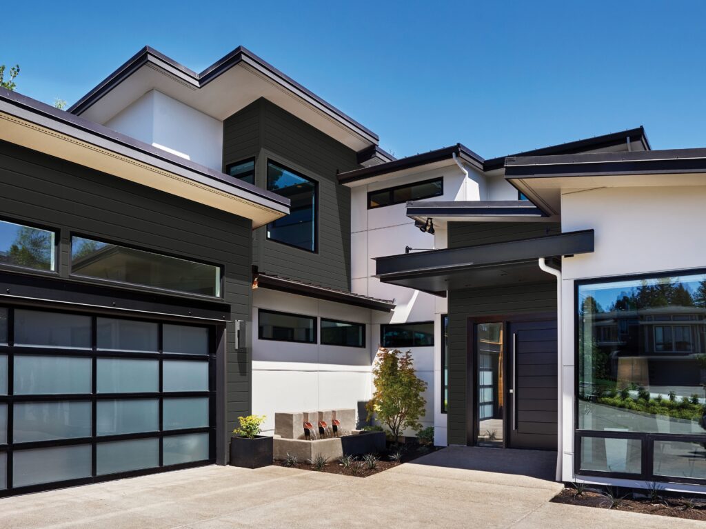 Gentek Black Laminate windows