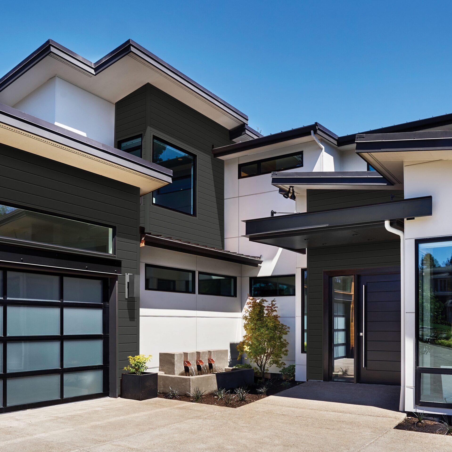 Gentek Black Laminate windows